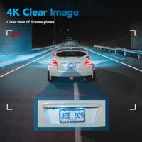 AutoSky 4K Dashcam met Achtercamera GPS WiFi Nachtzicht 64GB - thumbnail