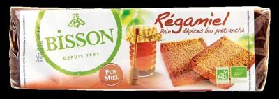 Bisson Regamiel honing-kruidkoek voorgesneden bio 300 Gram