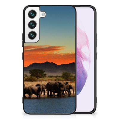 Samsung Galaxy S22 Dierenprint Telefoonhoesje Olifanten Samsung Galaxy S22 Dierenprint Telefoonhoesje Olifanten