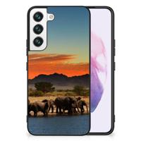 Samsung Galaxy S22 Dierenprint Telefoonhoesje Olifanten - thumbnail