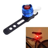 Aluminium fiets fietsen voor achterste staart helm rood wit LED flitslichten veiligheidswaarschuwing lamp fietsen voorzichtigheid licht waterdicht (ro - thumbnail