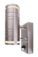 Deko Light Zilly II Up and Down Motion 731011 Wandlamp met bewegingsmelder GU10 RVS - thumbnail