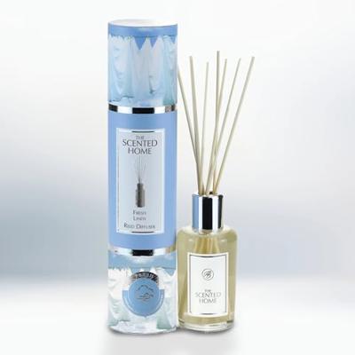 Fresh Linen Cadeauset Geurstokjes met verstuiver , roomspray en geurkaars Fresh Linen Cadeauset Geurstokjes met verstuiver , roomspray en geurkaars