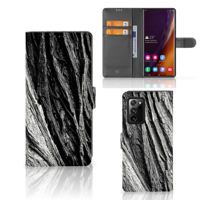 Book Style Case Samsung Galaxy Note20 Ultra Boomschors Grijs - thumbnail