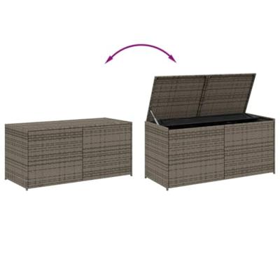 Tuinbox 283 L poly rattan grijs Tuinbox 283 L poly rattan grijs