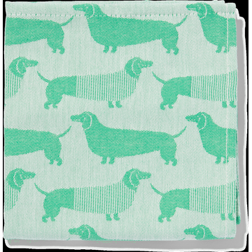 HEMA Theedoek 65x65 katoen groen (felgroen)
