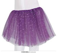Tutu Paars Met Zilveren Sterren Kind - thumbnail