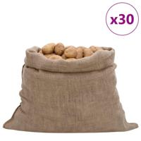 VidaXL Jutezakken 30 stuks 220 g/m² 100x110 cm 100% jute - thumbnail