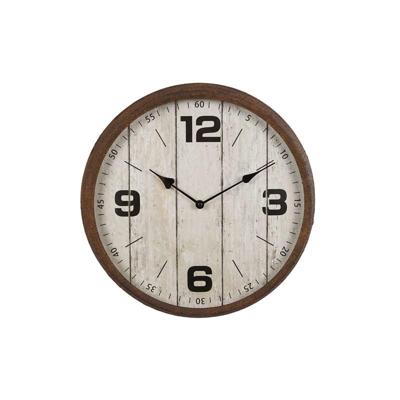 Wandklok metaal 'buiten' dia 39x8,5cm