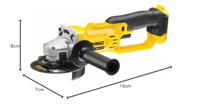 DeWALT DCG412NT Accu haakse slijper 125mm 18V XR Basic Body in TSTAK - thumbnail
