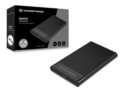 Harde schijf behuizingConceptronic DANTE06B Zwart 2,5"