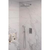 Inbouw Regendouche Set Brauer Brushed Edition Gebogen Wanduitloop Ronde Hoofddouche 30 cm Met Handdouche 3 Standen RVS Look Brauer - thumbnail