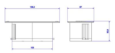 Bachmann 4953490 Stekkerdoosmodule zonder schakelaar Zwart 20.00 cm