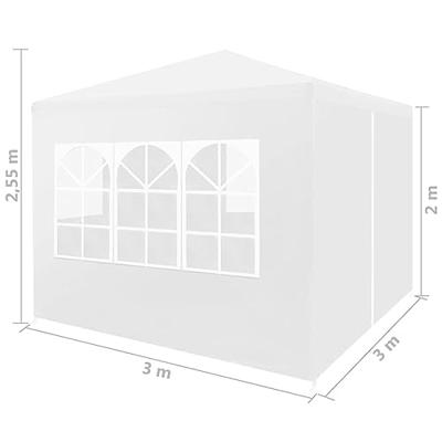 Partytent 3x3 m wit