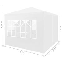 Partytent 3x3 m wit - thumbnail