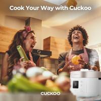 Cuckoo CRP-ST0609F Rijstkoker Wit (mat), Champagne-goud Anti-aanbaklaag, LC-display - thumbnail