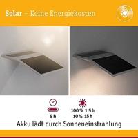 Paulmann 94244 Yoko Wandlamp op zonne-energie met bewegingsmelder Energielabel: G (A - G) 1.2 W Warmwit Wit - thumbnail