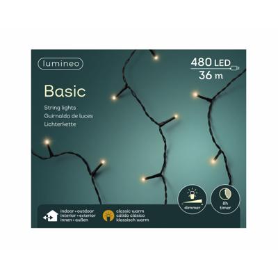 Basic kerstverlichting LED rice lights 480 klassiek warm
