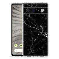 Google Pixel 7A | TPU | Siliconen hoesje | Marmer Zwart - Origineel Cadeau Vader - thumbnail