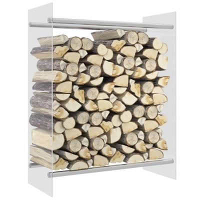 VidaXL Haardhoutrek 80x35x100 cm gehard glas transparant