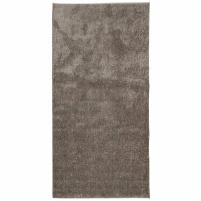 Vloerkleed hoogpolig glanzend 100x200 cm grijs