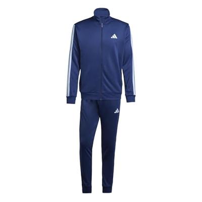Adidas Basic 3 Stripes Trainingspak Heren Blauw - Maat XS - Kleur: Donkerblauw | Soccerfanshop