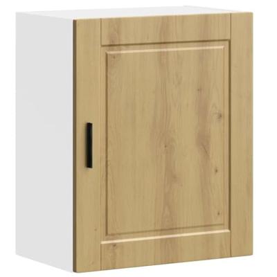 Keukenbovenkasten 2 st Porto bewerkt hout artisanaal eikenkleur