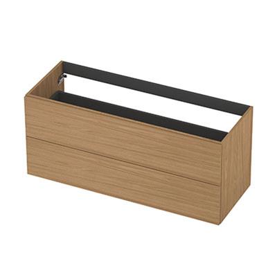 INK - Onderkast 2L Decor Softclose Tbv Greep - 1200x450x520 Mm - Blank Eiken