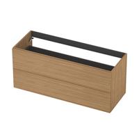 INK - Onderkast 2L Decor Softclose Tbv Greep - 1200x450x520 Mm - Blank Eiken - thumbnail