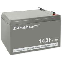 Qoltec 53045 AGM-batterij | 12V | 14Ah - thumbnail