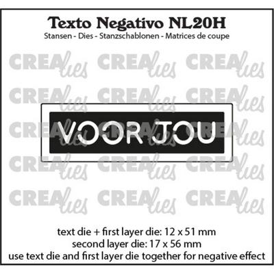Crealies • texto negativo snijmal voor jou (horizontaal)