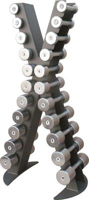 X-Line dumbbell rack with a set of chrome dumbbells 0.5 -10 kg X-Line dumbbell rack with a set of chrome dumbbells 0.5 -10 kg