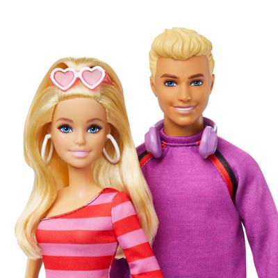 Barbie-Fashionistas-Doos met poppen en rolschaatsaccessoires HXK90