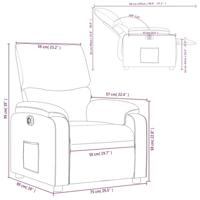 Fauteuil verstelbaar elektrisch stof donkergroen - thumbnail