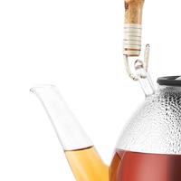 bodum ASSAM BAMBOO 1.5 Liter Theekoker Transparant, Zwart, Bamboe - thumbnail