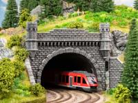 Noch 58271 H0 Tunnelportaal ruwe stenen, dubbelspoor - thumbnail