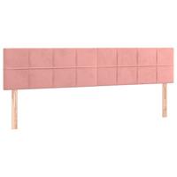 Bedframe zonder matras 120x190 cm fluweel roze - thumbnail