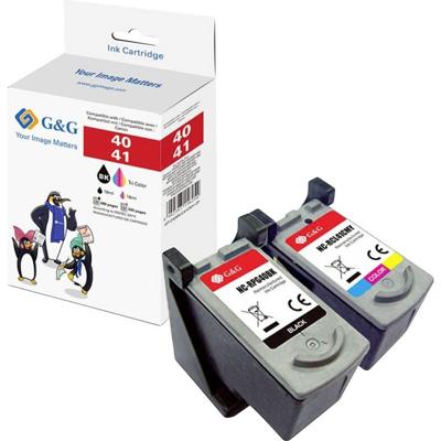 G&G Inktcartridge Compatibel Kleur NC-RPG40BK/NC-RCL41CMY GP-C40BK/C41CMY-2P