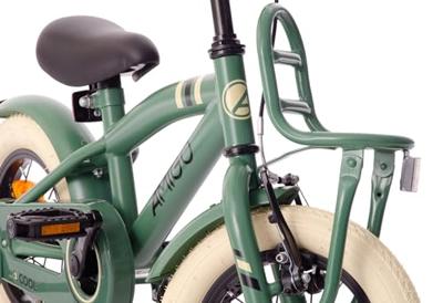 AMIGO 2Cool 14 Inch Jongens Terugtraprem Groen AMIGO 2Cool 14 Inch Jongens Terugtraprem Groen