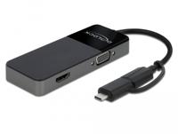 Delock 64085 USB 3.2 Gen 1-adapter naar 4K HDMI + VGA met splitterfunctie - thumbnail