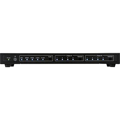 SpeaKa Professional 4 x 2 poorten HDMI-switch Met audiopoorten 3840 x 2160 Mpix Zwart SpeaKa Professional 4 x 2 poorten HDMI-switch Met audiopoorten 3840 x 2160 Mpix Zwart