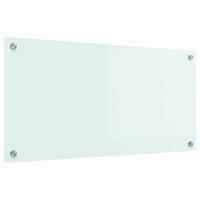 VidaXL Keuken achterwand wit 80 x 40 cm gehard glas - thumbnail