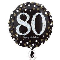 FolieBallon 30 jaar happy birthday sparkling gold 43cm - thumbnail