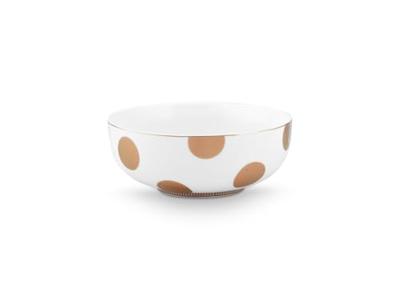 Pip Studio Kom Dot Delight Wit-Goud 15cm