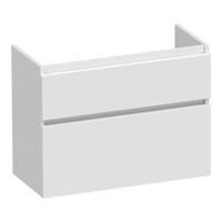 Brauer Delight - Onderkast Ondiep - 80 cm - met 2 Softclose Lades Greeploos en 1 Sifon Uitsparing - Hoogglans Wit - thumbnail