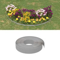 VidaXL Tuinranden 4 st 10 m 10 cm polyetheen grijs - thumbnail