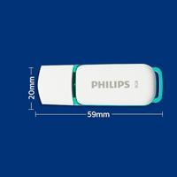Philips FM08FD70B USB flash drive 8 GB USB Type-A 2.0 Turkoois, Wit - thumbnail