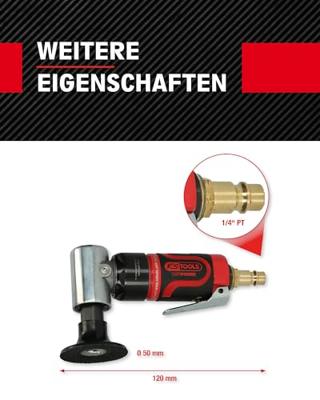 KS Tools 515.5580 SlimPOWER mini-pneumatische slijpmachine voor grote pads, 19000 omw/min. KS Tools 515.5580 SlimPOWER mini-pneumatische slijpmachine voor grote pads, 19000 omw/min.