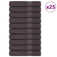 VidaXL Handdoeken 25 st 100x200cm 360g/m² 100% katoen antracietkleurig - thumbnail
