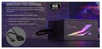 Stroomvoorziening Aerocool Lux RGB 550M 550 Watt Zwart - thumbnail